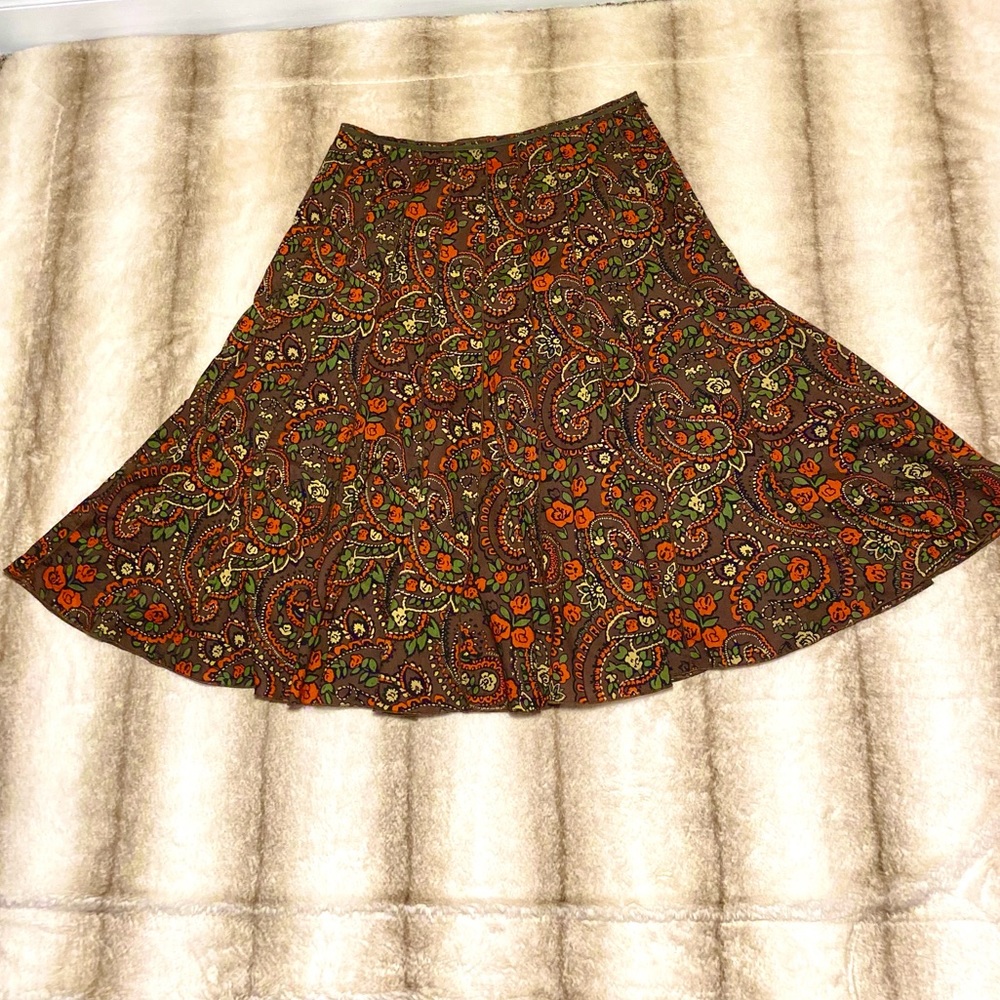 HAROLD’S Paisley 100% Cotton circle Skirt multicolored
